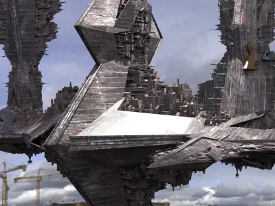 RA City Floating 4 3D model