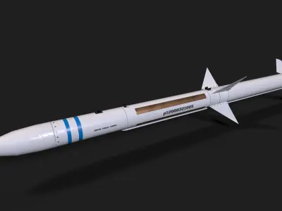 pl12 air to air missile Low-poly 3D model