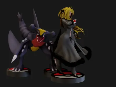 POKEMON GARCHOMP - 1TO10 STL FILE 3D PRINT MODEL 3D print model