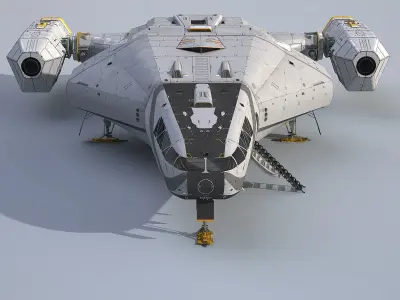 3D Sci-Fi Scout Spaceship 3D model