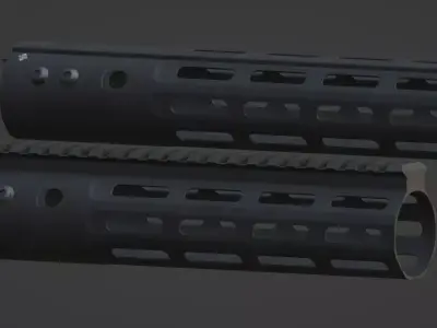 ALG Defence Handguards Low-poly 3D model