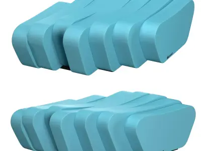 CLIFFY POUF 3D model