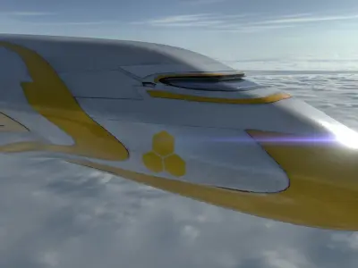 Freight Spaceship 3D model