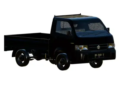 Suzuki Carry - 3D Printable STL Model - Mini Truck 3D print model