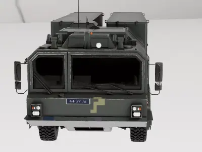 Ukraine Sapsan Hrim-2 Missile System Low-poly 3D model