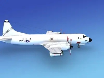Lockheed P-3 Orion USN6 3D model