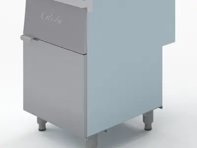 Globe Floor Fryers GFF80G Commercial Deep Fryer 3D model