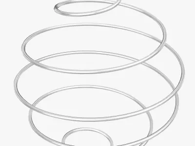 Metal Spiral for Shaker Cup 3D model