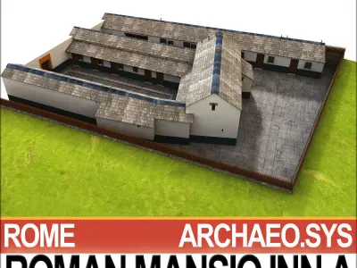 Roman Mansio Inn A 3D model