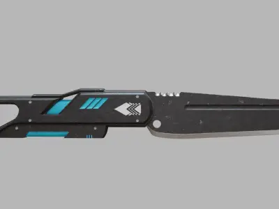 Futuristic Knife 3D model