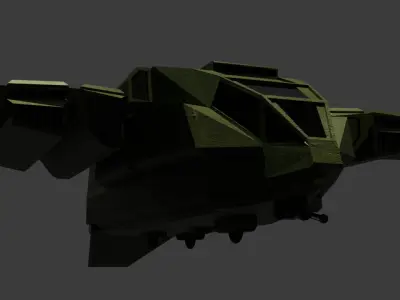Halo Pelican Dropship 3D Model Low-poly 3D model