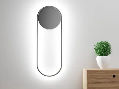 oval wall lamp Free 3D model