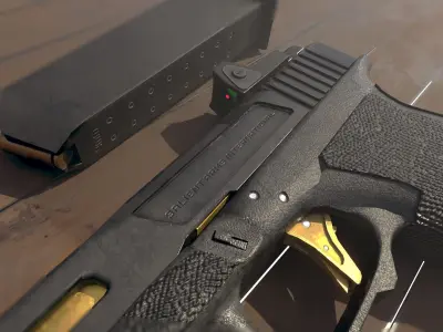 Glock 17 Salient Arms SAI 3D Model Low-poly 3D model
