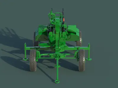 ZPU-4 machine gun 3D model