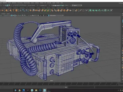 Military Radio Free low-poly 3D model