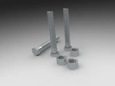 Nuts and bolts1 3D model