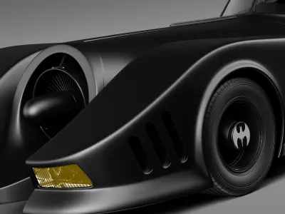 Batmobile 1989 Jet Car 3D model