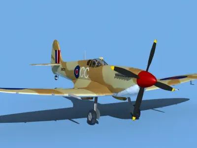 Supermarine Spitfire Mk IXb V05 3D model