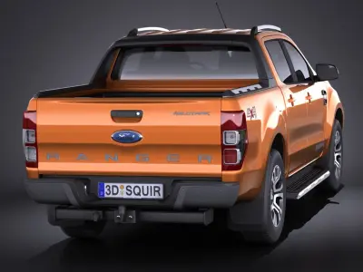 Ford Ranger wildtrak 2017 3D model