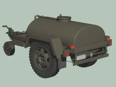 Japan Self-Defense Force 1tons Water Tank 3D model