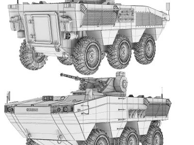 BTR Otaman-3 2019 3D model