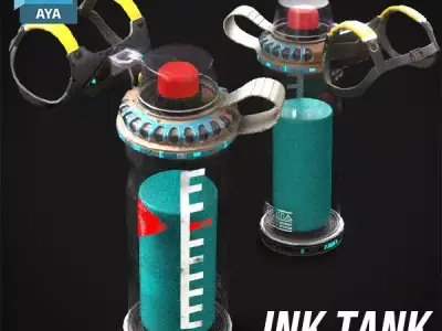 Prop - Weapon - Ink Tank 3D model