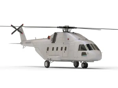 Helicopter Low-poly  Low-poly 3D model