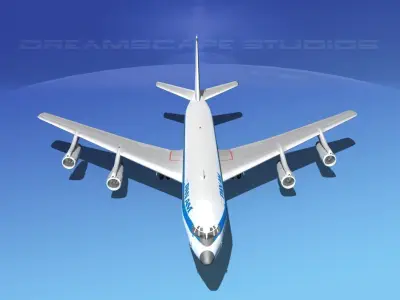 Boeing 707 Pan Am 3D model