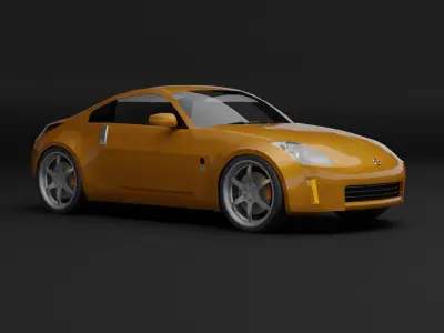 Nissan 350Z Free low-poly 3D model