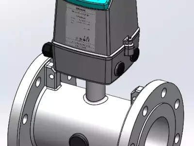 Siemens Sitrans Flowmeter W5100 DN100 - 4inch 3D model