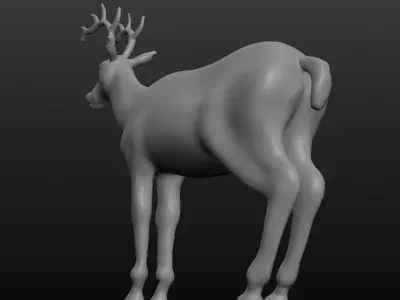 antler deer 3D model