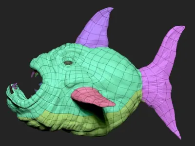Big Fish Low-poly 3D model
