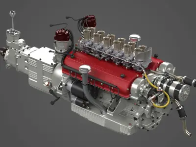 Ferrari 250 TR Engine - 3 liter - 1st version 3D model