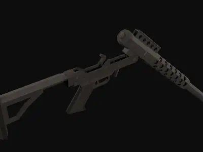 RN-50 Low Poly rifle Low-poly 3D model