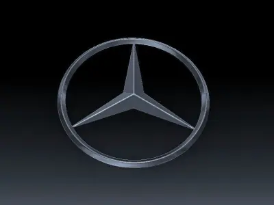 Mercedes Benz Car Logo Free 3D model
