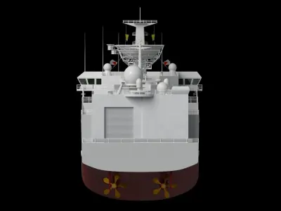 China space survey ship Yuanwang 7 Survey ship  3D model