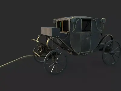 Late 19th century classical carriage carriages 3D model purchase
