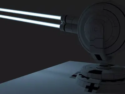 Lazer Turret Free 3D model