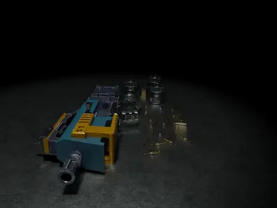 Narkot 69 SMG Low-poly 3D model