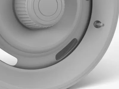 60s Rally Wheel with Trim 3D model