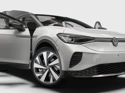 VW ID 4 Commercial HQInterior 2025 3D model