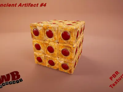 Ancient Artifact 4 Low-poly 3D model