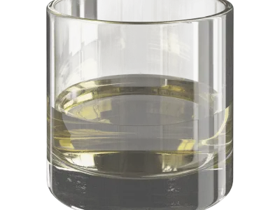  Short Half-Full Vintage Drinking Glass Model 