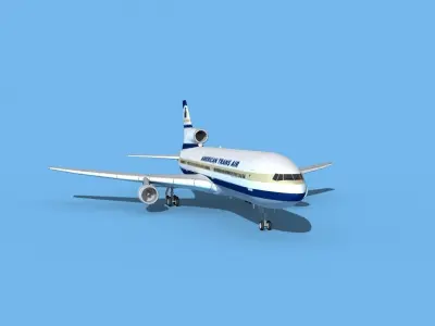 Lockheed L-1011 American Trans Air 1 3D model