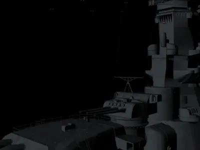 batle shep SenkanYamato 3D model