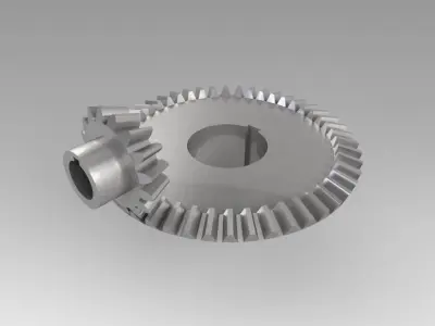 Pinion conical 3D model