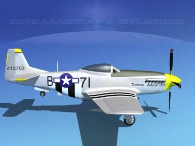 P-51D Mustang Dutchess of Manhattan 3D model