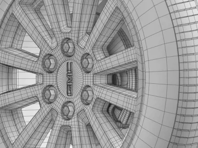 GMC Yukon Hybrid 2012 wheel 3D model