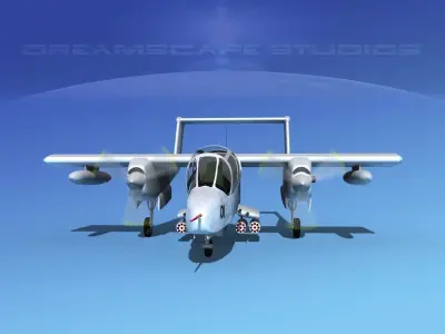 Rockwell OV-10 Bronco USAF 2 3D model