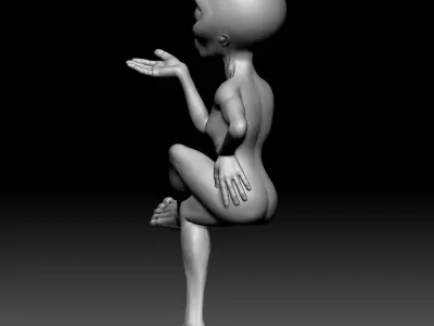 Alien Statue - 0190 3D print model